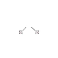 Boucles d'oreilles pierre 2mm