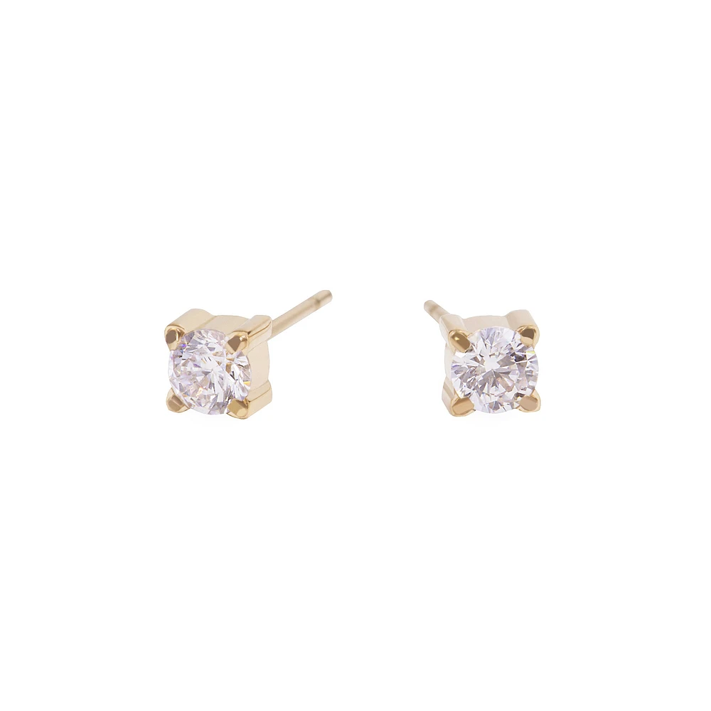 Boucles d'oreilles pierre 4mm