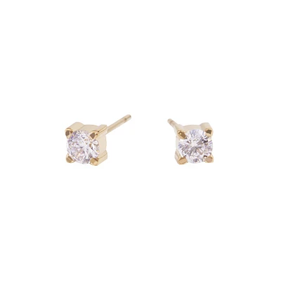 Boucles d'oreilles pierre 4mm