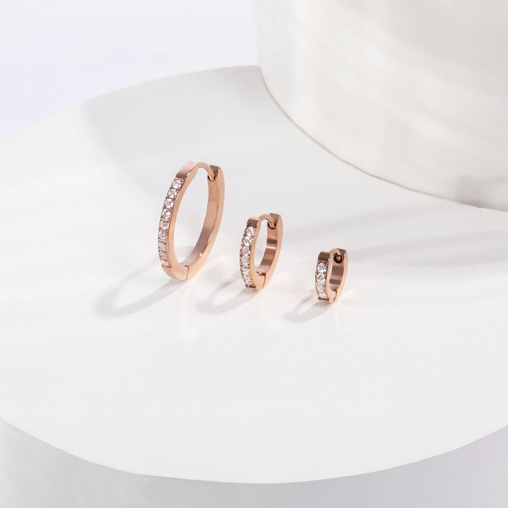 Boucles d'oreilles très petites éternité