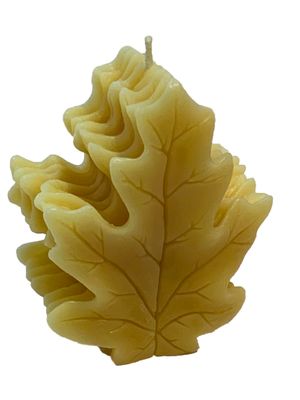 Maple Leaves Beeswax Candle