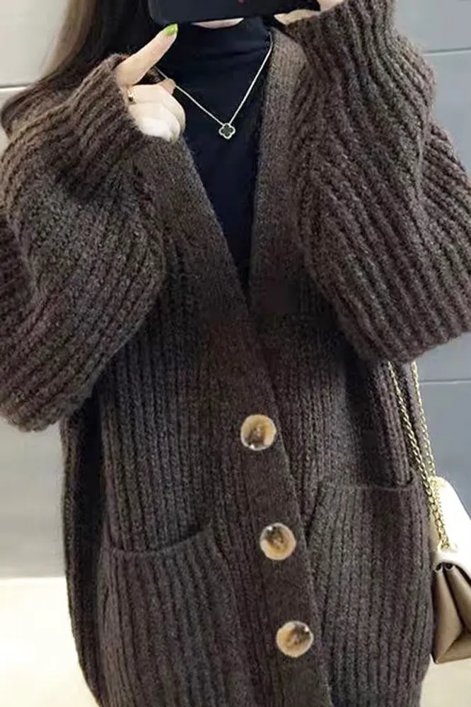 JOYCE KNIT OVERSIZE CARDIGAN