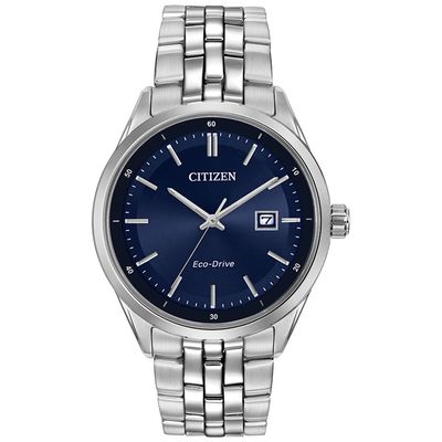 Citizen Eco-Drive - Corso - Stainless Steel with Blue Dial