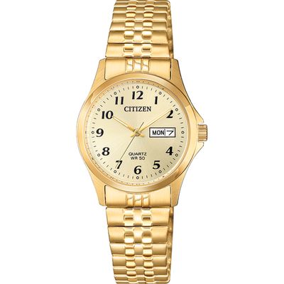 Citizen Quartz - 26mm Gold Tone Expansion