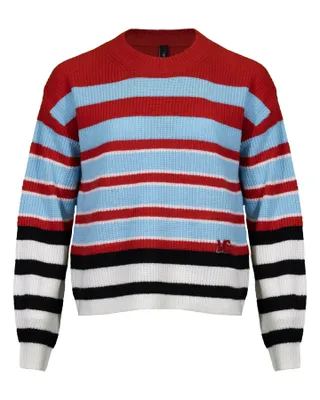Striped Woolen Blend Sweater