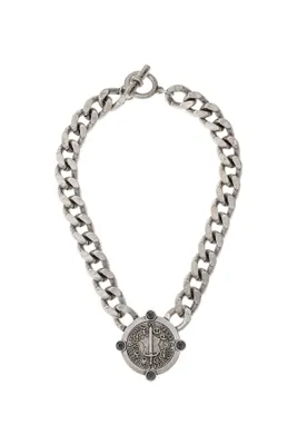Bevel Chain Terra Medal Necklace