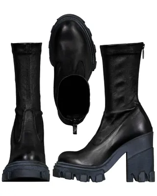 Stretch Leather Boot