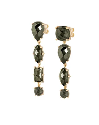Mismatched Pyrite Dangle Earrings