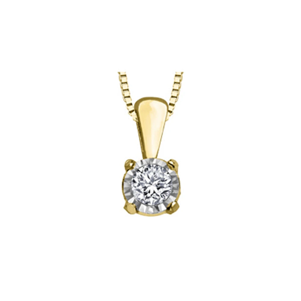 10k Yellow Gold Diamond Necklace