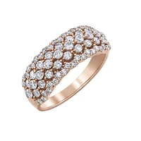 10k Rose Gold 1.00ctw Diamond Ring