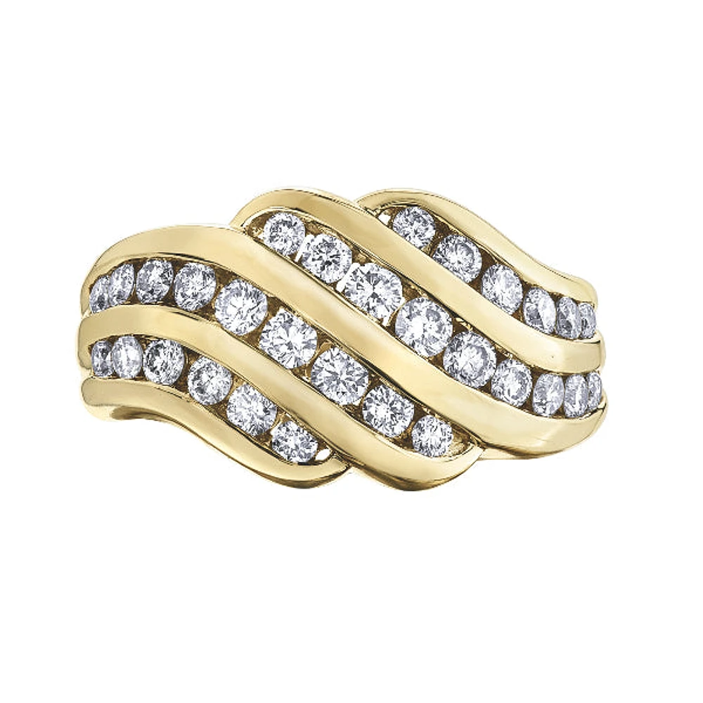 10k Yellow Gold 1.00ctw Diamond Ring