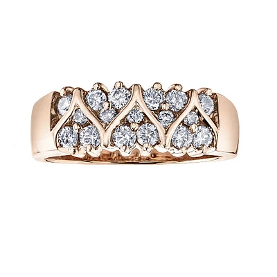 10k Rose Gold 0.50ctw Diamond Ring