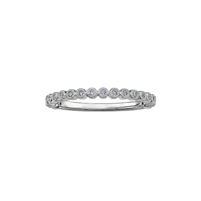 10k Gold & Diamond Stackable Ring