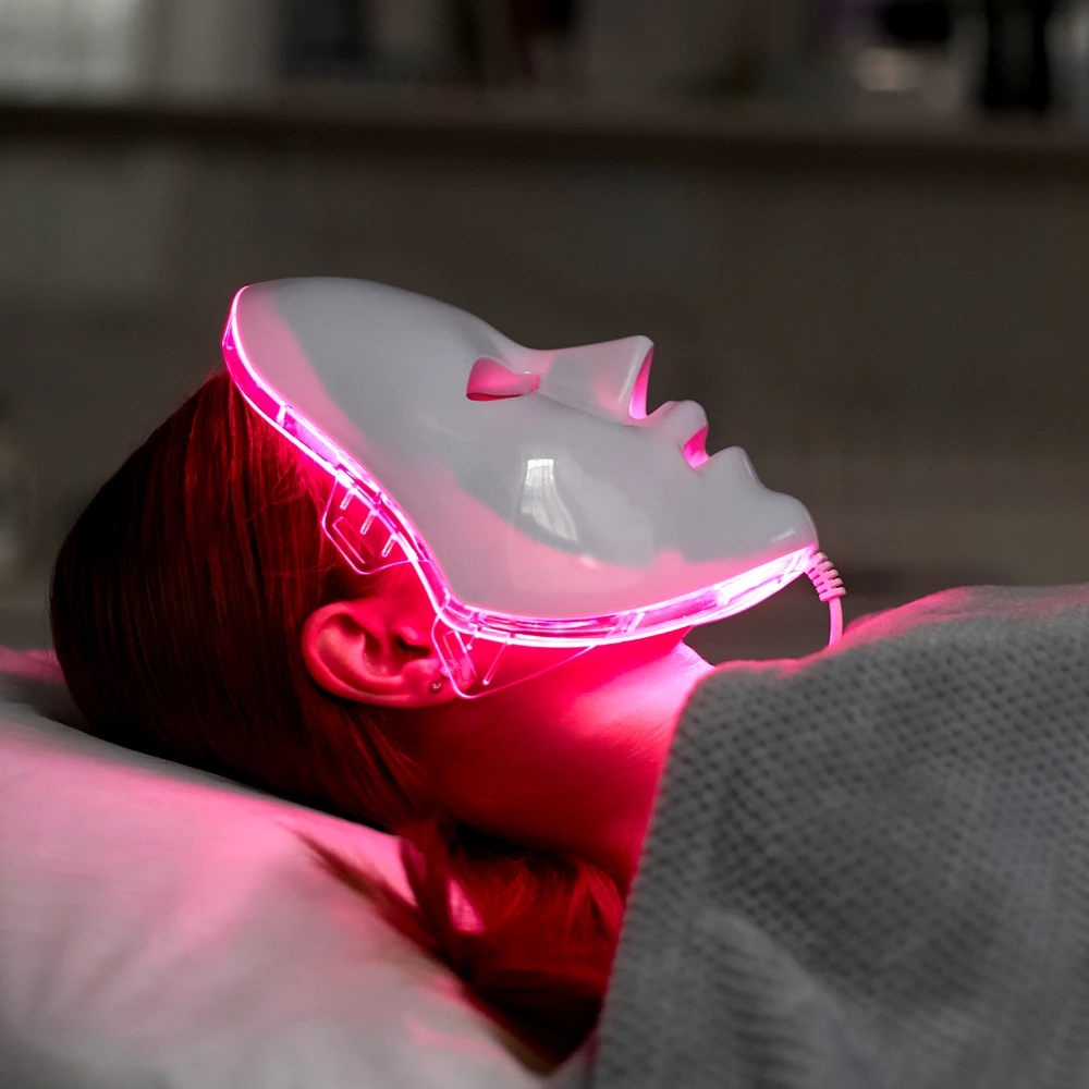 Deep facial cleansing + LED light therapy