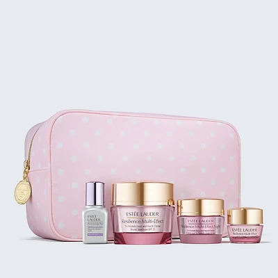 Estée Lauder x Ladurée The Radiance Routine Resilience Multi-Effect Skincare Set