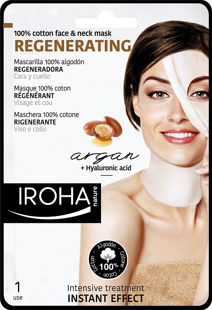 REGENERATING FACE & NECK Sheet Mask - Argan