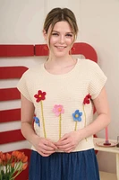 3D Flower Garden Knit Top