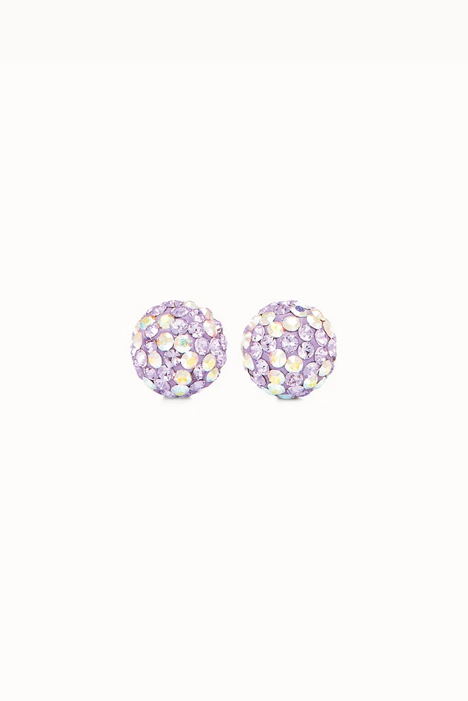 8mm Sparkle Ball Earrings