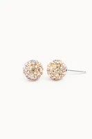 8mm Sparkle Ball Earrings - Sea Salt