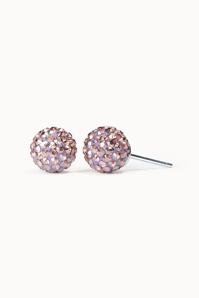 8mm Sparkle Ball Earrings - Tutu