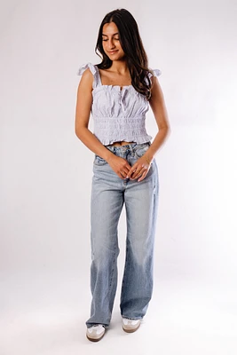 Aurora Shirred Crop Top
