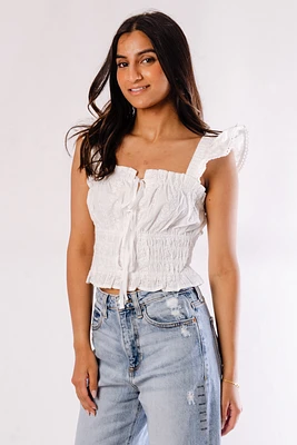 Aurora Shirred Crop Top
