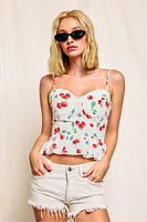 Cherry Corset Top