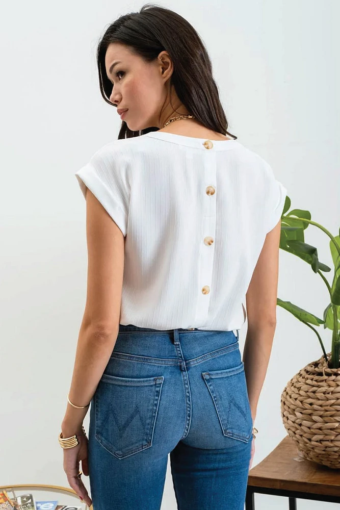 Floral Eyelet Top