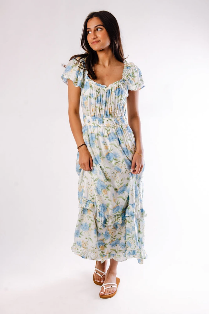 Floral Meadow Midi Dress