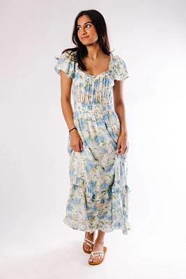 Floral Meadow Midi Dress