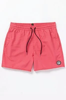 Lido Solid Elastic Waist Trunks