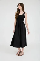 Mix Media Midi Dress