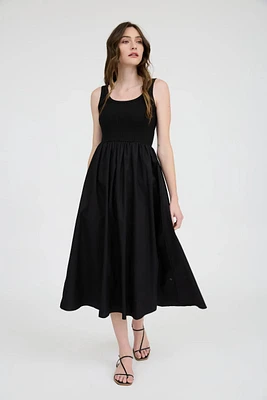 Mix Media Midi Dress