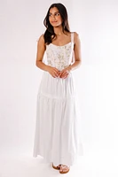 Ribbon Tie Floral Corset Top