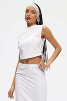 Ruched Sleeveless Tee