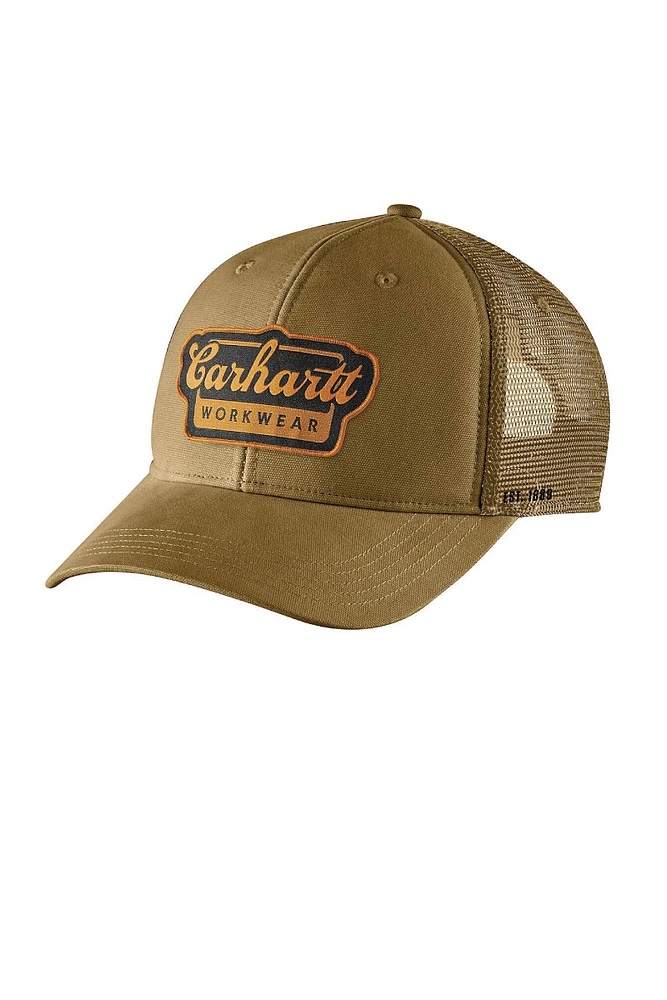 Rugged Flex Twill Mesh Script Cap