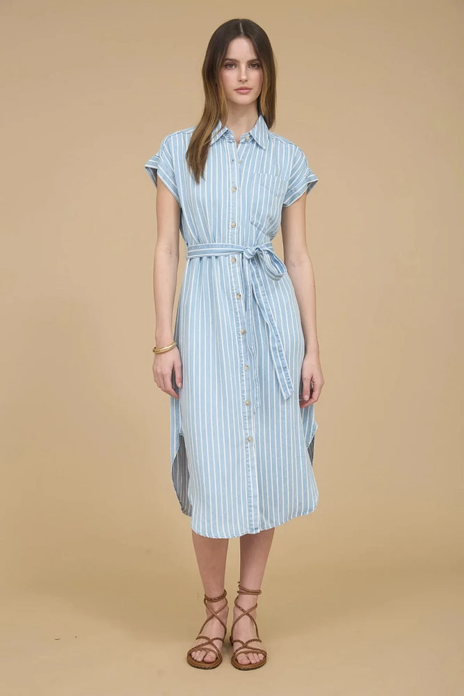 Verona Stripe Midi Dress