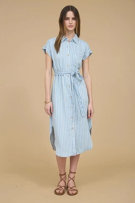 Verona Stripe Midi Dress