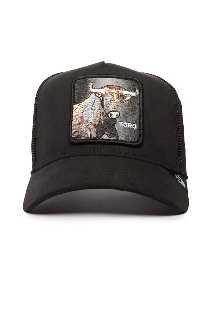 Unisex Suede Bull Trucker Hat