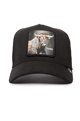 Unisex Suede Bull Trucker Hat