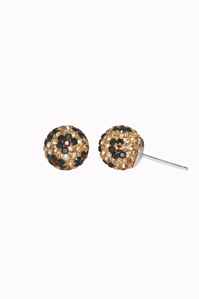10mm Sparkle Ball Earrings