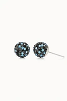 10mm Sparkle Ball Earrings - Starlight