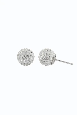 10mm Sparkle Ball Earrings