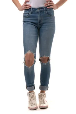 721 High Rise Ripped Skinny Jeans