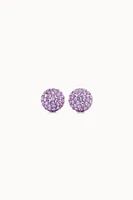 8mm Sparkle Ball Earrings - Lavender Velvet