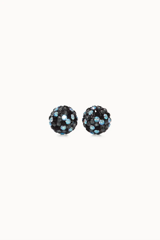 8mm Sparkle Ball Earrings - Starlight
