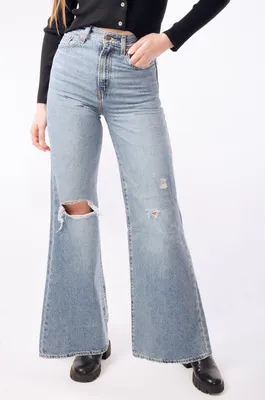 High Loose Flare Jeans