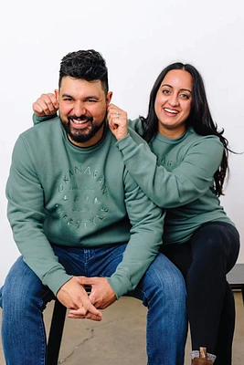 Unisex Sage Community Embroidered Crewneck