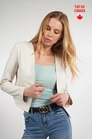 Veste courte en faux cuir - EVELINE-S25 (R-B16)