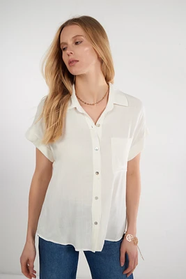 Blouse à manches courtes - 18698 (E-A11)